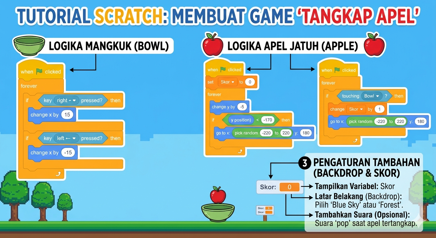 scratch tangkap apel